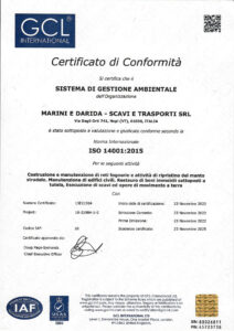 Certificazione ISO 14001 Marini e Darida